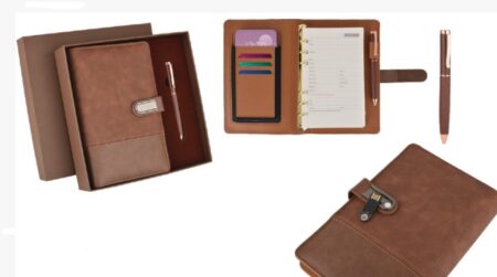 Smart Leather Organizer with USB