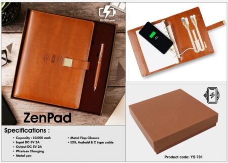brown leather organizer
