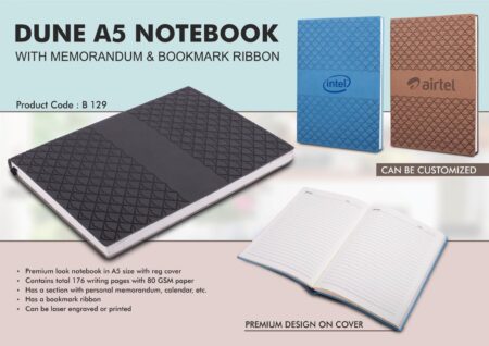 Ribbon A5 premium notebook