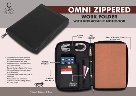 Omni Zippered Work Folder